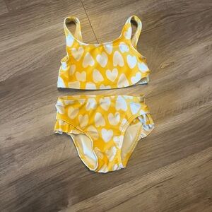 Cat & Jack Yellow and White Bikini Set
